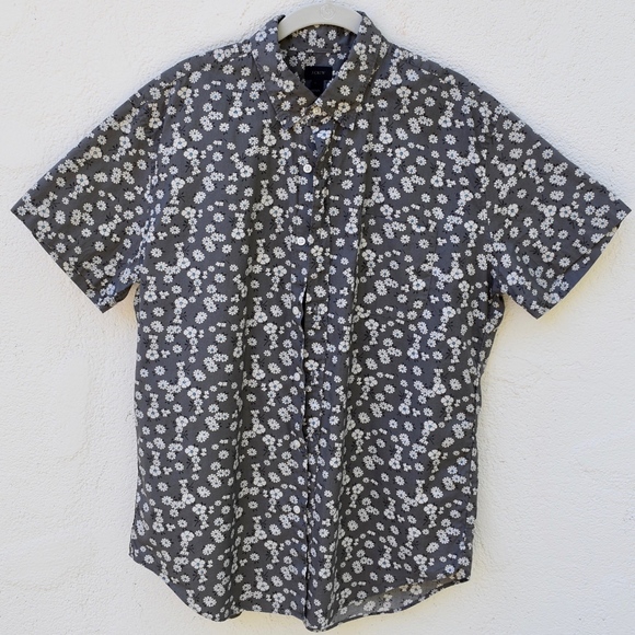 J. Crew Other - (J. Crew) Floral Print Short Sleeve Button Down